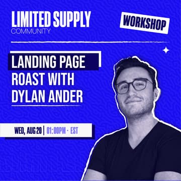 Cover Image for Landing Page Roast With Dylan Ander