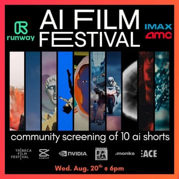 Cover Image for AI Film Festival screening with Runway & IMAX