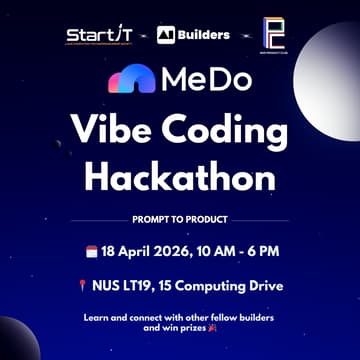 Cover Image for MeDo Singapore Vibe Coding Hackathon