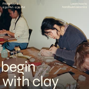 Cover Image for Begin with Clay: Intro to Handbuilding Pottery