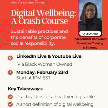 Cover Image for Digital Wellbeing: A Crash Course