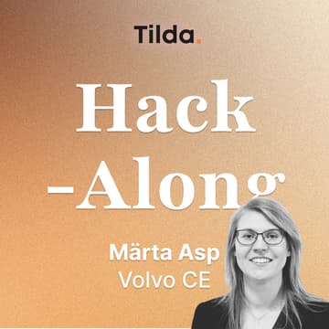 Cover Image for ‍Hack-Along — Redesign Learning Solutions — Märta Asp, Volvo CE