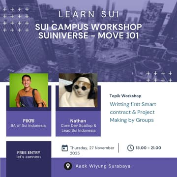Cover Image for Sui Campus Workshop Suiniverse - Move 101