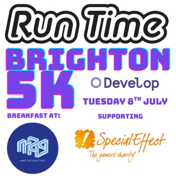 Cover Image for Run Time: Develop:Brighton - 5km Social Run 🎮​🇬🇧