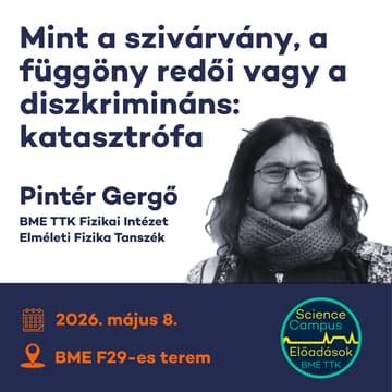 Cover Image for Mint a szivárvány, a függöny redői vagy a diszkrimináns: katasztrófa - Pintér Gergő előadása