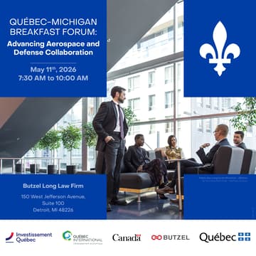 Cover Image for Building the Future of Aerospace & Defense: A Québec–Michigan Breakfast Forum