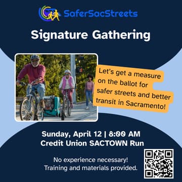 Cover Image for Safer Sac Streets Signature Gathering: Credit Union SACTOWN Run