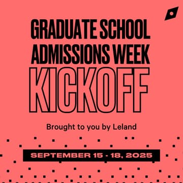 Cover Image for Graduate School Admissions Week (September 15-18) Kickoff