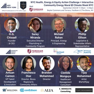 Cover Image for AEG NYC Health, Energy & Equity Action Challenge + Interactive Community Energy Mural @ Climate Week NYC