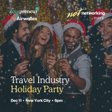 Cover Image for NotNetworking NYC: Travel Industry Holiday Party!