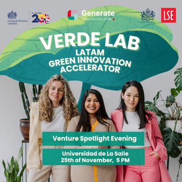 Cover Image for VerdeLab by LSE & Chevening: Venture Spotlight Evening (Medellin)