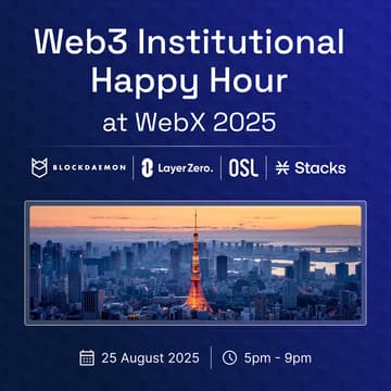 Cover Image for Web3 Institutional Happy Hour @WebX2025