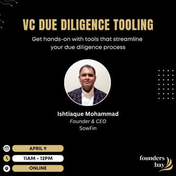Cover Image for Founders Bay Virtual Workshop: VC Due Diligence Tooling