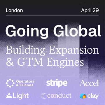 Cover Image for Going Global - Building Expansion & GTM Engines