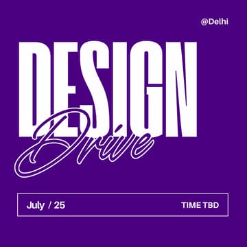 Cover Image for TDS Design Drive @Delhi