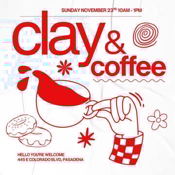 Cover Image for Clay & Coffee: A Ceramic Handbuilding Workshop