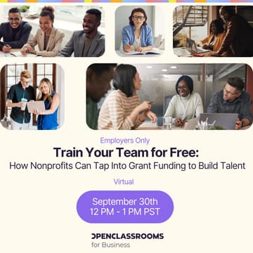 Cover Image for Train Your Team for Free: How Nonprofits Can Tap Into Grant Funding to Build Talent