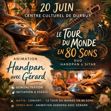 Cover Image for Le Tour du Monde en 80 Sons + Découverte du Handpan