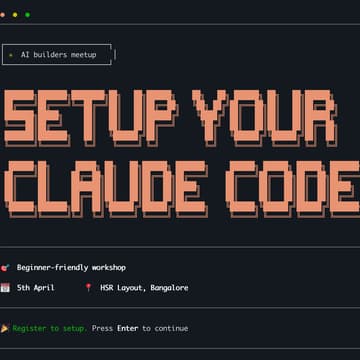 Cover Image for AI builders meetup: Setup your own Claude Code