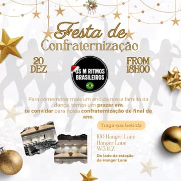 Cover Image for ⭐Festa de Confraternização - Os M Ritmos Brasileiros | Hanger Lane ⭐
