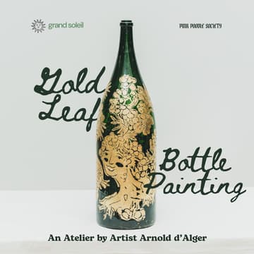 Cover Image for Paris | Bottle Painting with Gold Leaf, by Artist Arnold d'Alger