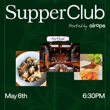 Cover Image for AirOps Portland Marketing Leaders Dinner