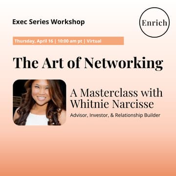 Cover Image for The Art of Networking | A Masterclass with Whitnie Narcisse