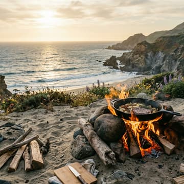Cover Image for Beach Forage & Live Fire Cooking Class with Chef Geronimo Ramos