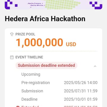 Cover Image for Hedera Hackathon Africa. East Africa Stations