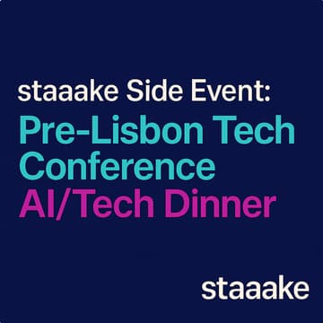Cover Image for staaake Side Event: Pre-Lisbon Tech conference AI/Tech Dinner
