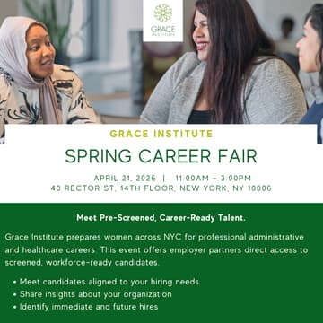 Cover Image for Grace Institute Spring Career Fair