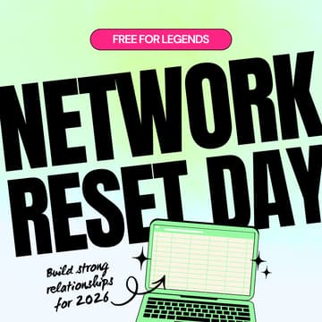 Cover Image for Network Reset Day: Figure out your key connections ahead of the new year