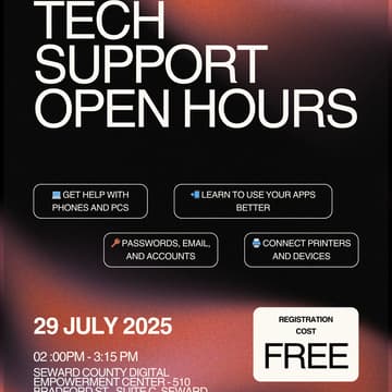 Cover Image for Tech Support Open Hours