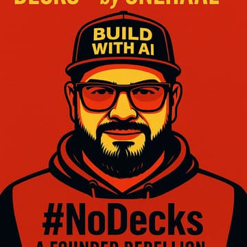 Cover Image for 🚨 Founders Without Decks — by Snehaal 🚨