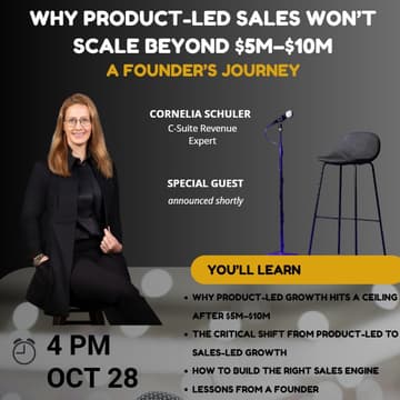 Cover Image for Why Product-Led Sales Won’t Scale Beyond $5M–$10M