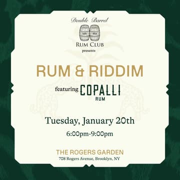 Cover Image for Double Barrel Rum Club Presents: Rum & Riddim with Copalli