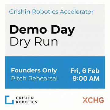 Cover Image for Grishin Robotics Accelerator: Pitch Practice (Founders Only)