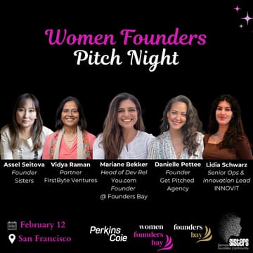 Cover Image for Women Founders Pitch Night