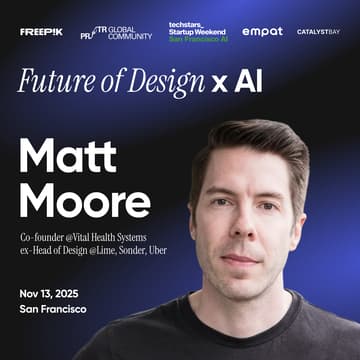 Cover Image for Future of Design x AI | Techstars Startup Weekend SF x PRJCTR x Freepik