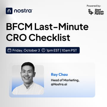 Cover Image for BFCM Last-Minute CRO Checklist
