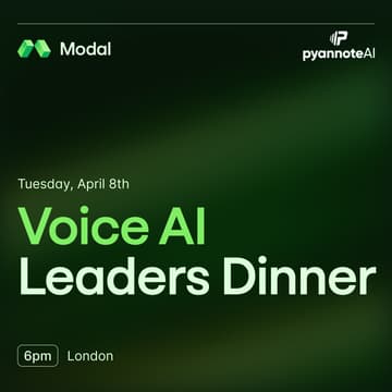Cover Image for Voice AI Leaders Dinner with pyannoteAI and Modal