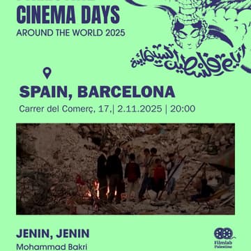 Cover Image for Palestine Cinema Days around the world