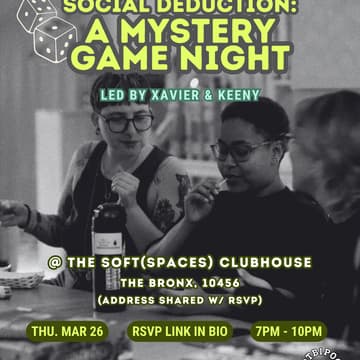 Cover Image for Social Deduction: A Mystery Game Night! 🎲