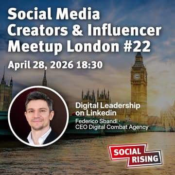 Cover Image for Social Media Creators & Influencers Meetup London #22