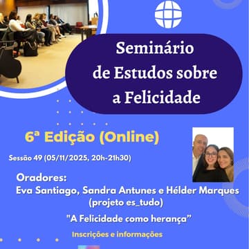 Cover Image for 49º Seminário Online de Estudos sobre a Felicidade