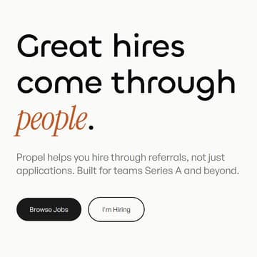 Cover Image for Propel: Great Hires Come Through People