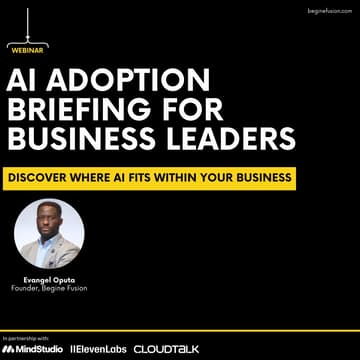 Cover Image for AI Adoption Briefing for Business Leaders: Discover Where AI Fits in Your Business