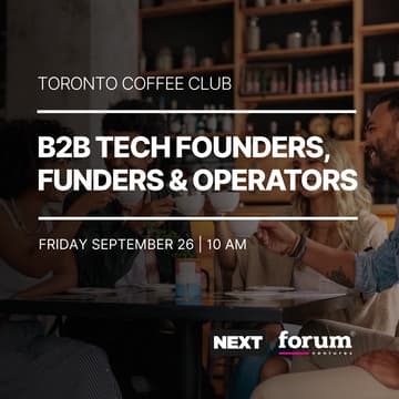 Cover Image for Toronto Coffee Club | B2B Tech Founders & Funders