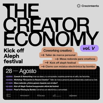 Cover Image for THE CREATOR ECONOMY VOL. V - Kick off Aleph Festival