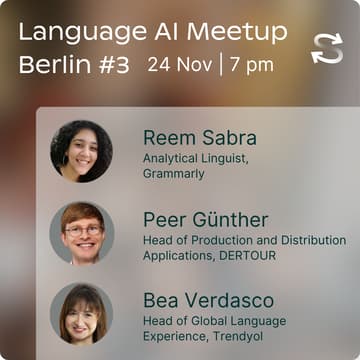 Cover Image for Berlin Language AI Meetup #3